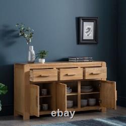 Molton Oak Large Living Room Three Door Three Drawer Sideboard