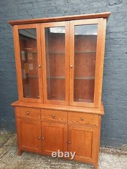 Morris Furniture Large Wall Display Unit Glass and wood 3 drawers 5 doors