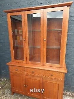 Morris Furniture Large Wall Display Unit Glass and wood 3 drawers 5 doors