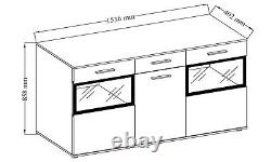 NEW Large Door/Drawer Sideboard Modern Cupboard TV Cabinet Furniture hall office