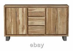 Natural Essential Live Edge Extra Large 2 doors And 3 drawers Sideboard