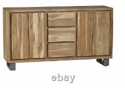 Natural Essential Live Edge Extra Large 2 doors And 3 drawers Sideboard