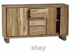Natural Essential Live Edge Extra Large Sideboard With 2 Doors And 3 Drawers