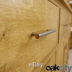 Nebraska Oak Large Sideboard / 3 Door 3 Drawer Storage Cabinet & Cupboard / New