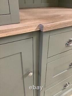 Neptune Style Large Painted Kitchen Dresser Display Unit. Made To Order