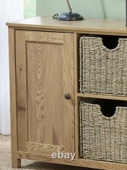 New Devon Large Sideboard Drawer Cabinet Oak Effect