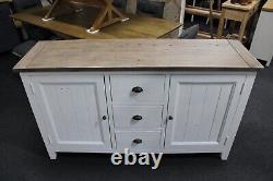 New Large Chunky Reclaimed Wood 2 Door 3 Drawer Sideboard Barker & Stonehouse