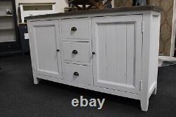 New Large Chunky Reclaimed Wood 2 Door 3 Drawer Sideboard Barker & Stonehouse