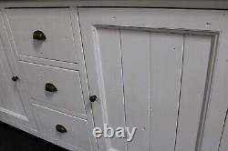 New Large Chunky Reclaimed Wood 2 Door 3 Drawer Sideboard Barker & Stonehouse