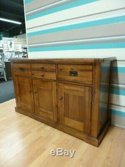 New Large Solid Wood Walnut 3 Door 4 Drawer Sideboard DFS Furniture Store