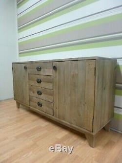 New Retro Large Reclaimed Wood 2 Door 4 Drawer Sideboard DFS Furniture Store