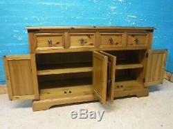 Next Solid Wood Large Mexican 4 Door / 4drawer Sideboard- Visit Our Warehouse