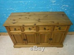 Next Solid Wood Large Mexican 4 Door / 4drawer Sideboard- Visit Our Warehouse