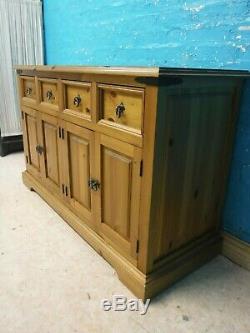 Next Solid Wood Large Mexican 4 Door / 4drawer Sideboard- Visit Our Warehouse