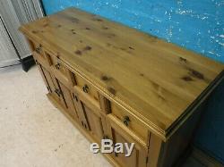 Next Solid Wood Large Mexican 4 Door / 4drawer Sideboard- Visit Our Warehouse