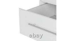 Normandy 3 Door 3 Drawer Extra Large Wardrobe White