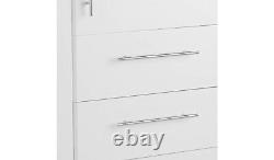 Normandy 3 Door 3 Drawer Extra Large Wardrobe White