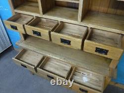 Oak Furniture Land / Large / Solid Oak Welsh Dresser / 7dovetailed Drawers 3door