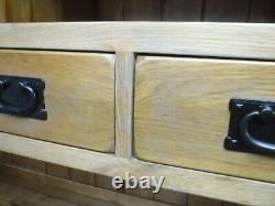 Oak Furniture Land / Large / Solid Oak Welsh Dresser / 7dovetailed Drawers 3door