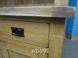 Oak Furniture Land / Large / Solid Oak Welsh Dresser / 7dovetailed Drawers 3door