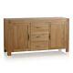 Oak Furnitureland Alto Natural Solid Oak Large Sideboard RRP £384.99