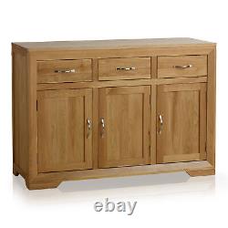 Oak Furnitureland Bevel Natural Solid Oak Large Sideboard RRP £449.99