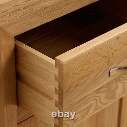 Oak Furnitureland Bevel Natural Solid Oak Large Sideboard RRP £449.99