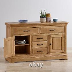 Oak Furnitureland Canterbury Natural Solid Oak Large Sideboard RRP £499.99