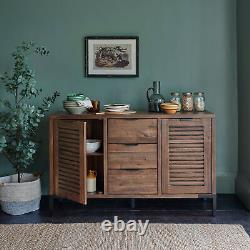 Oak Furnitureland Detroit Solid Hardwood & Metal Large Sideboard RRP £599.99