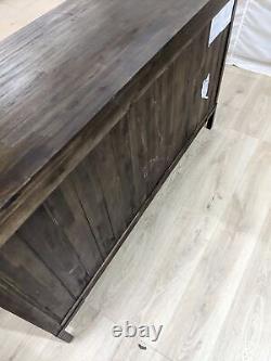 Oak Furnitureland Detroit Solid Hardwood & Metal Large Sideboard RRP £599.99