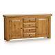 Oak Furnitureland Hercules Rustic Solid Oak Large Sideboard RRP £549.99