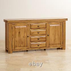 Oak Furnitureland Hercules Rustic Solid Oak Large Sideboard RRP £549.99