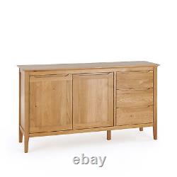 Oak Furnitureland Large Sideboard Storage Copenhagen Natural Solid Oak RRP £444