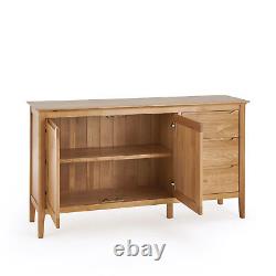 Oak Furnitureland Large Sideboard Storage Copenhagen Natural Solid Oak RRP £444