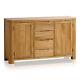 Oak Furnitureland Large Sideboard Storage Romsey Natural Solid Oak RRP £399.99