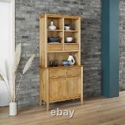 Oak Furnitureland Large Sideboard Storage Unit Bevel Natural Solid Oak RRP £449