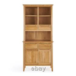 Oak Furnitureland Large Sideboard Storage Unit Bevel Natural Solid Oak RRP £449