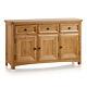 Oak Furnitureland Large Sideboard Storage Wiltshire Natural Solid Oak RRP £379