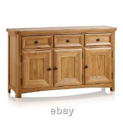 Oak Furnitureland Large Sideboard Storage Wiltshire Natural Solid Oak RRP £379