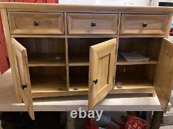 Oak Furnitureland Large Sideboard Storage Wiltshire Natural Solid Oak RRP £379