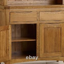 Oak Furnitureland Large TV Media Cabinet Bevel Natural Solid Oak RRP £344.99