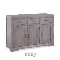 Oak Furnitureland Willow Grey Washed Solid Oak Large Sideboard RRP £444.99