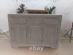 Oak Furnitureland Willow Grey Washed Solid Oak Large Sideboard RRP £444.99