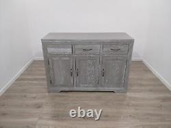 Oak Furnitureland Willow Grey Washed Solid Oak Large Sideboard RRP £444.99