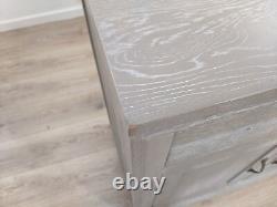 Oak Furnitureland Willow Grey Washed Solid Oak Large Sideboard RRP £444.99
