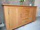 Oak Large Modern sideboard with 2 doors and 4 drawers, from House of Oak