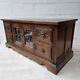 Old Charm Oak TV Stand 4 Drawers 2 Doors Media Cabinet Excellent Condition