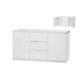 Orb Large Sideboard with 2 Doors & 3 Drawers Modern Design Black or White