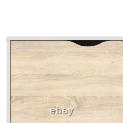 Oslo Sideboard Large 3 Drawers 2 Doors in White and Oak