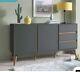 Otto Sideboard Large 2 Door with Drawer in Grey